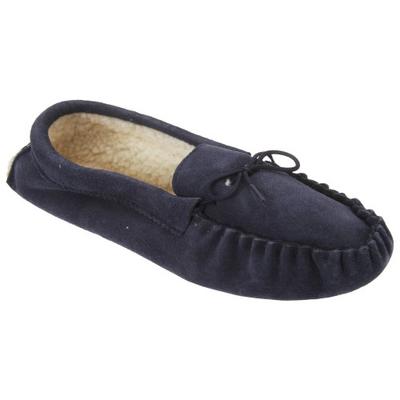 Mens Jake Real Suede Moccasin Slippers