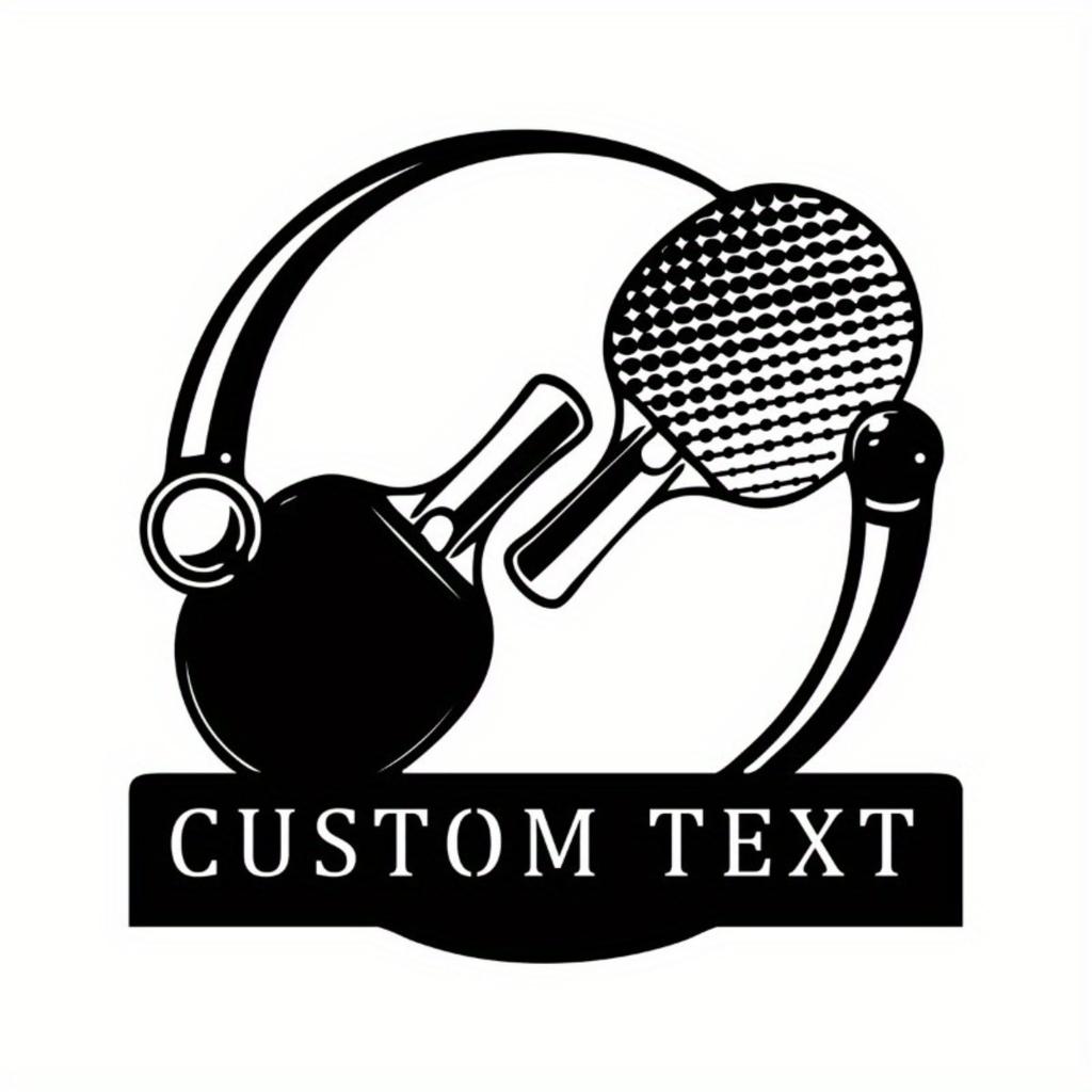 Customized Personalized Table Tennis Metal Sign Fan Focused Wall Art Sports Decor