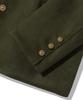 Trillion Suede Elbow Patch 3-Button Blazer Jacket [Khaki]