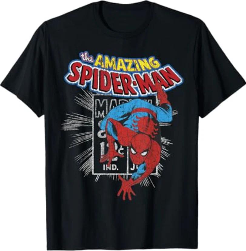 Marvel The Amazing Spider-Man Vintage Comic Poster T-Shirt L