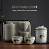 Jialang Japanese Portable Ceramic Travel Tea Set