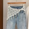 Handwoven Fringe Waistband Hollow-Out Trim Butt Curtain Jeans New Waist Hip Wrap  Fashion Accessory