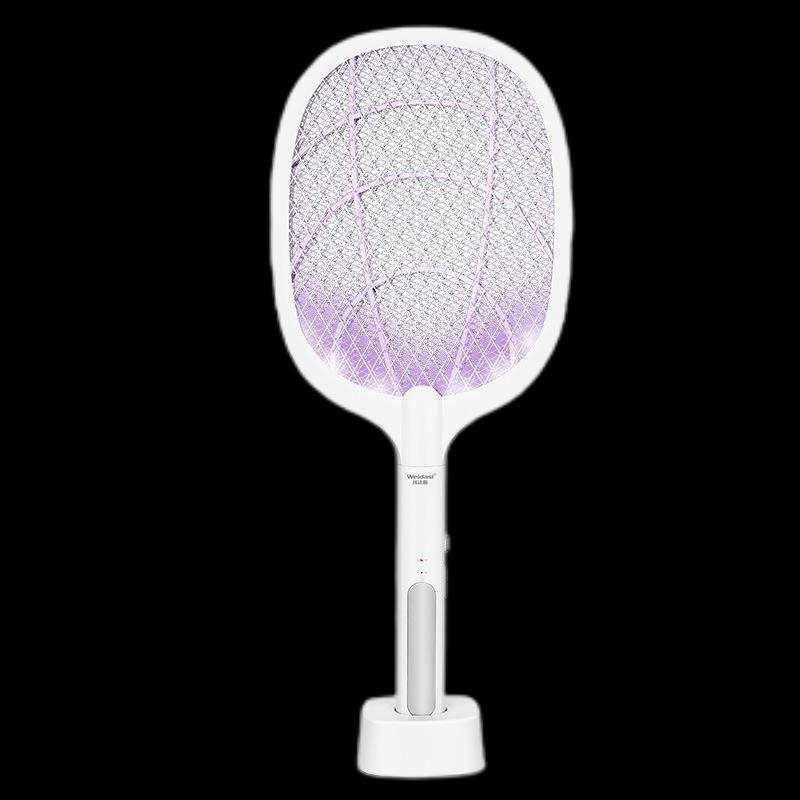 USB Rechargeable 2-in-1 Electric Mosquito Swatter with Trap Light