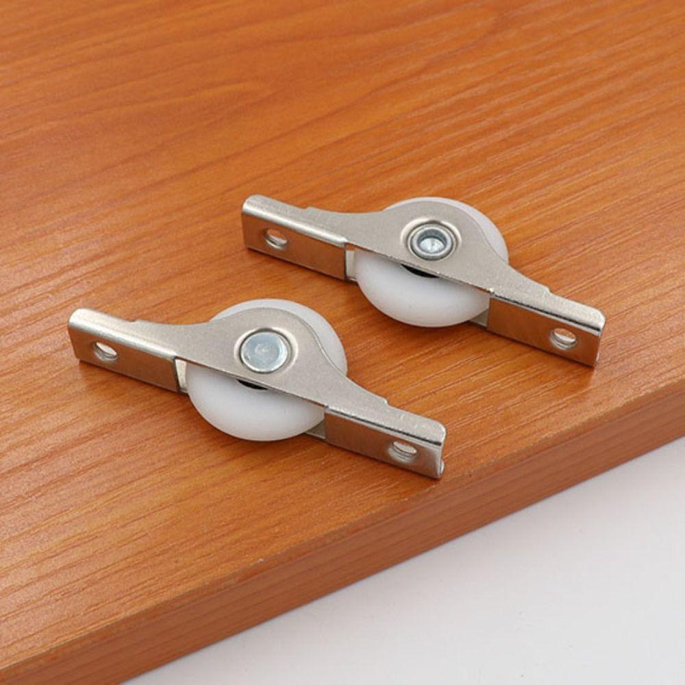Nylon Sliding Door Bottom Pulley Iron Slotted Door Wheel Portable Barn Door Rollers  Worker