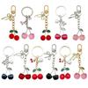 Cherry Keychain Drip Oil Alloy Pendant Bag Charm Gift