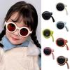 Round Frame Children's Sunglasses Candy Colored Macaron Colored Glasses For Girls