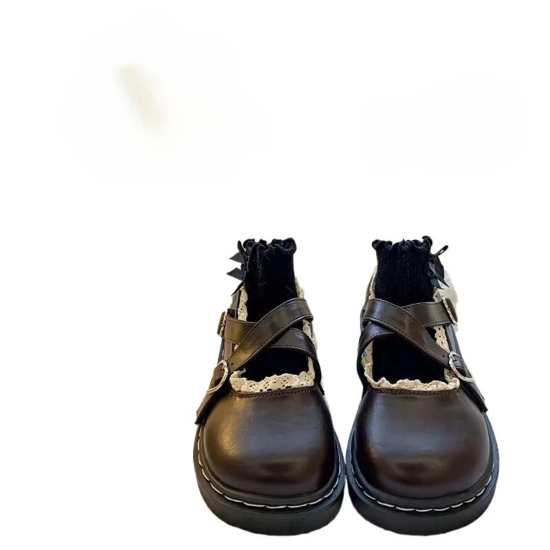 Ladies Shoes Buckle Strap Women's High Heels Fashion Shallow Round Toe Best Seller Dress Mary Jane Shoes Mujer