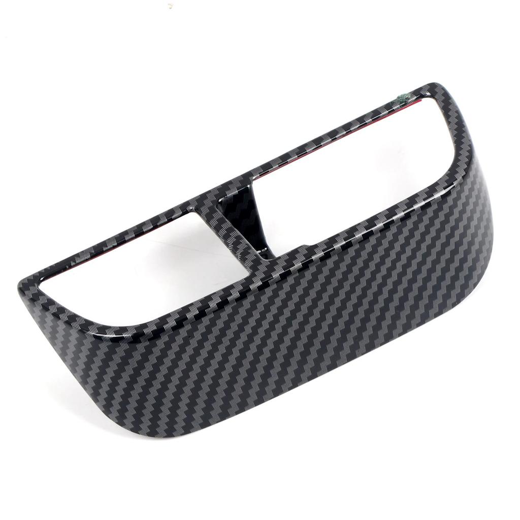 Only Fit LHD! For Kia EV6  2022 2023 Car Accessories ABS Carbon Fiber Grain Interior Head Light Switch Cover Trim