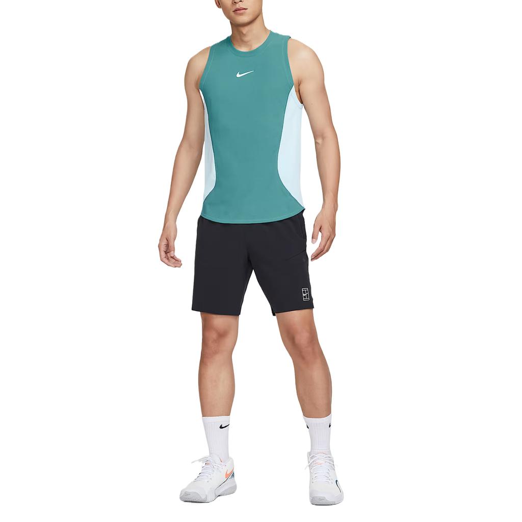 Nike Court Slam Dri-Fit Fashion Versatile Comfortable Simple Solid Color Tank Top Men Tops Green HQ6407-379