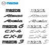 AAES1 1pcs Car 3D ABS Chrome Emblem Trunk Letters Logo Badge Sticker Decal Accessories for 3 5 6 Atenza Axela CX-4 CX-5 323 M3