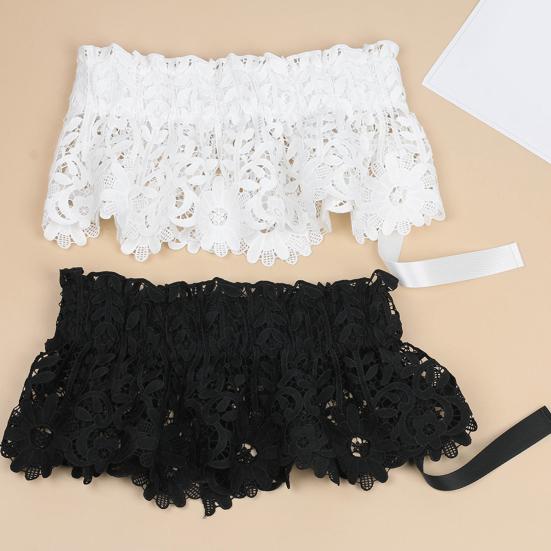 Ceinture de fête pour femmes, vêtements à nouer, cerceaux métalliques assortis, large ceinture en dentelle pour fête de mariage, sangle décorative de taille