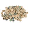 100pcs Mixed Printing Wooden Buttons 2 Holes Round Decorative Wooden Buttons for Sewing Craft