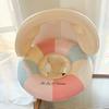 Yousheng Baby Pool Float with Canopy, Vintage Striped Inflatable Swim Ring with Safety Seat & Handle, Sun Protection Swimming Pool Ring for Toddler
