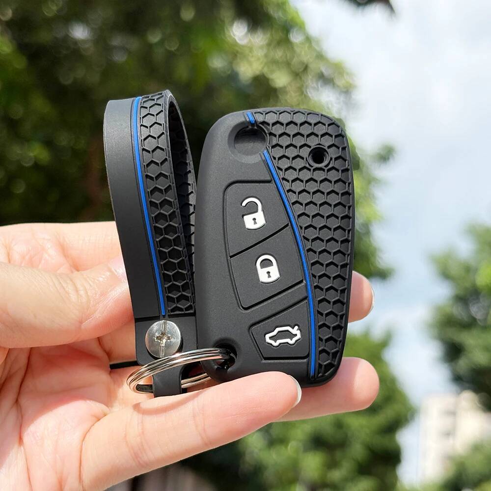 Keychain Protection For Fiat Grande Punto Panda Dot Streetka Vehicles For Ford Ka  Silicone Car Remote Key Cover Holder