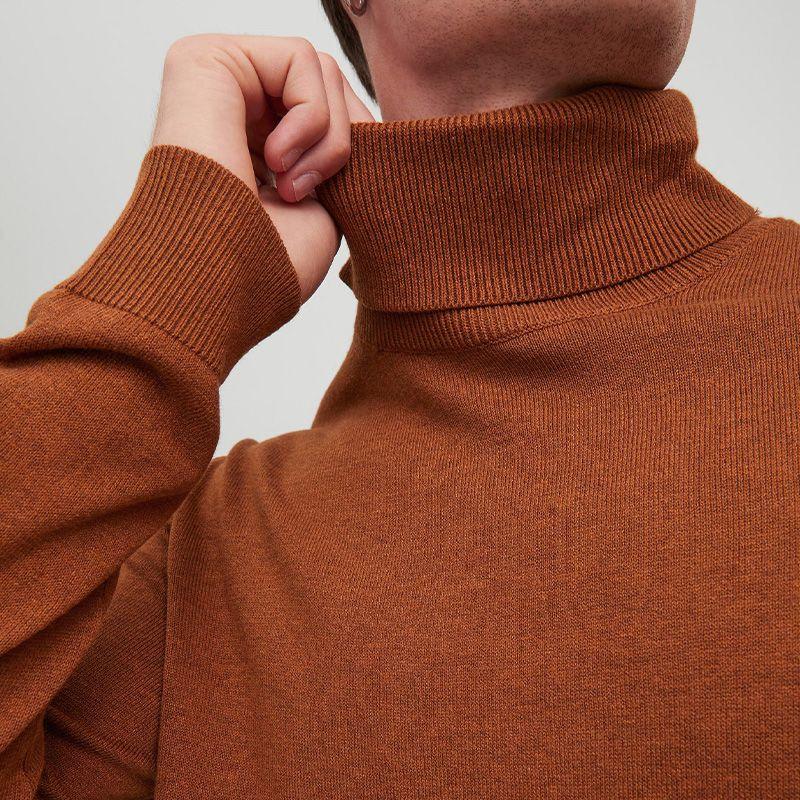 

Мужской свитер с высоким воротником Hemil JACK & JONES XL светло-серый