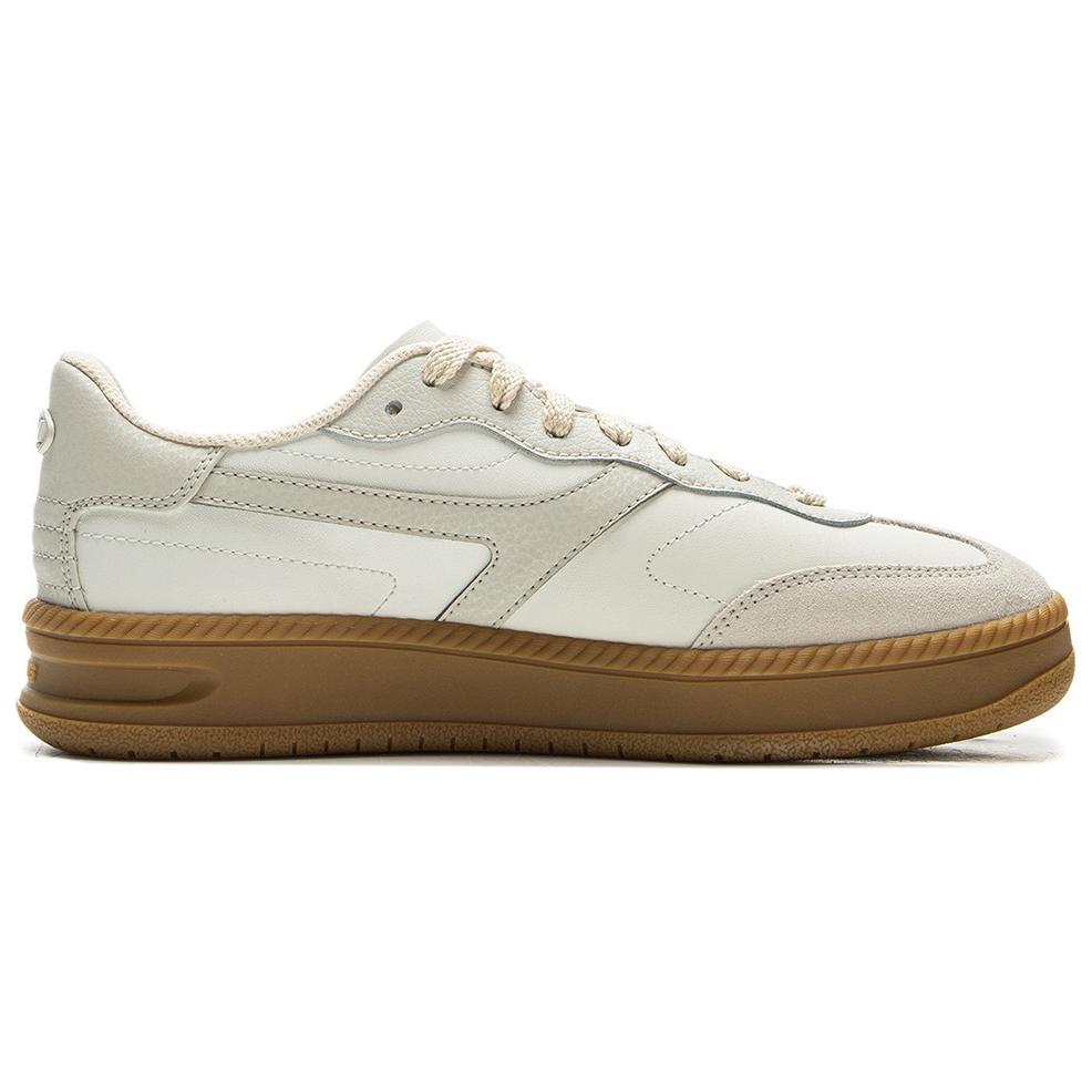 Li Ning Qing Teng Classic Fashion Retro Versatile Thick Sole Increased Height Comfortable Non-Slip Wear-Resistant Low-Top Skate Shoes AGCV028-1