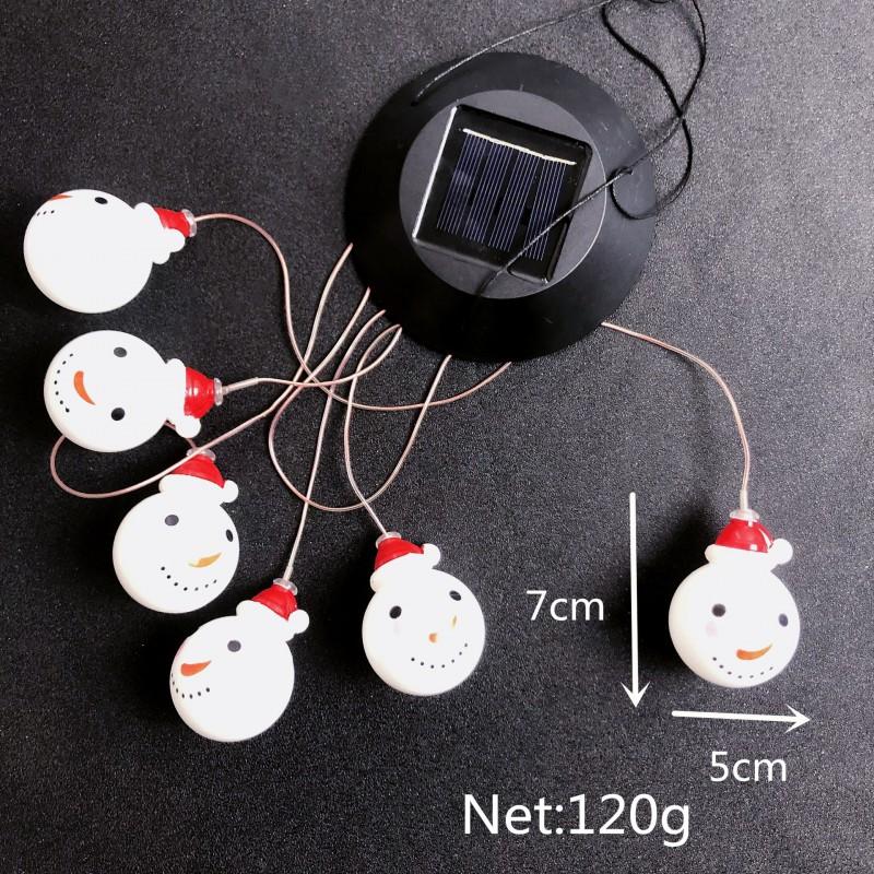 Solar Powered LED Wind Chime Light With Color Changing Rice Ball Beads Outdoor Garden Patio Decor