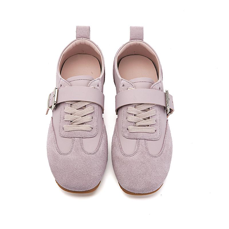 Fashion AIYUQI 2025 New Women's Flat Shoes Square Toe Ballet Shoes For Women Large Size Casual Sneakers Female Shoes