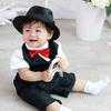 Solid Color Baby Kids Tie Adjustable Necktie Bowtie Party Photography Props