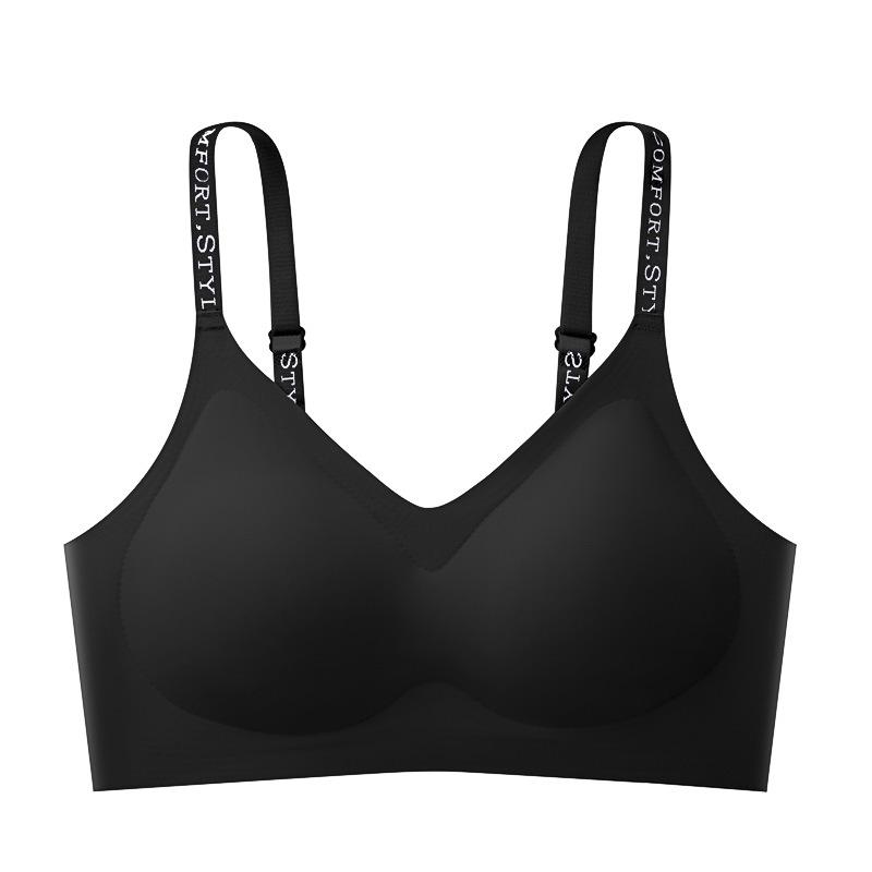 

Жіночий безшовний суцільний бюстгальтер: Комфортний, дихаючий, без сталевих кілець, милий стиль для дівчат. L (100-115 jin)