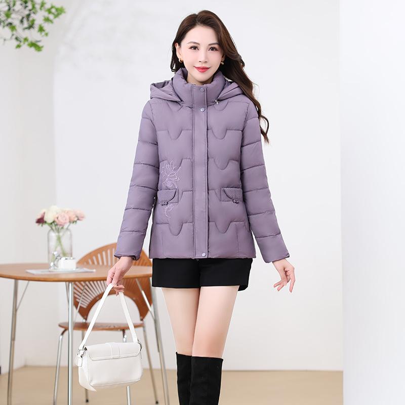 New Fall/Winter 2025 Hooded Bread Jacket Short Thickened Jacket for Cotton Women