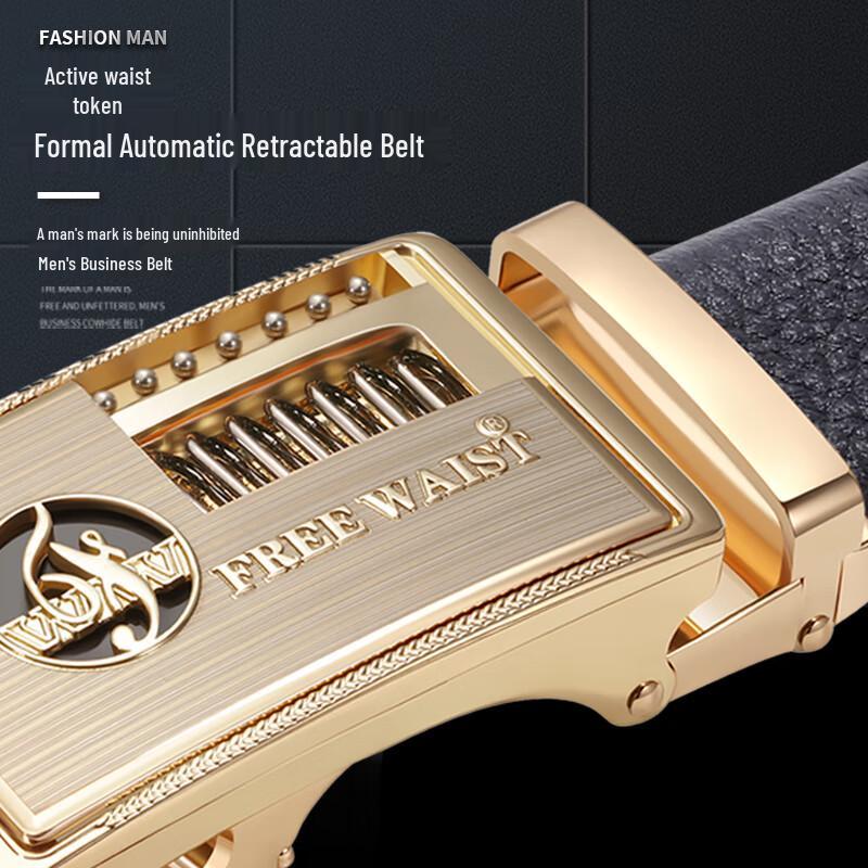 БЕСПЛАТНАЯ ТАЛИЯ Формальный Автоматический Телескопический Кожаный Ремень