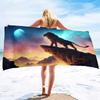 Lion Beach Towel Microfiber Beach Towels for Adults Sand Free Beach Towel Quick Dry Large Beach Towel for Swimming,Bath, Camping