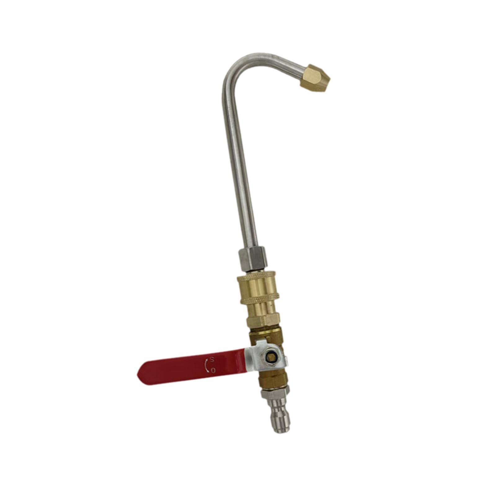 

Pressure Washer Hose Valve Wand Curved Rod Pressure Washer Fitting Accessory