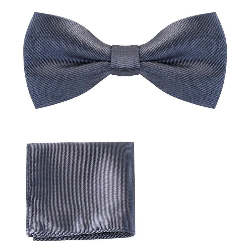 Polyester Pocket Square Set Collar Wedding Accessory Set Corsage Set Bow Tie Set Banquet