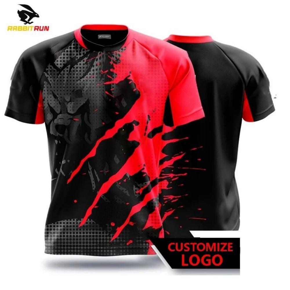 Men's Breathable and Comfortable T-shirt with Striped Printed Pattern Outdoor Casual Sports Top