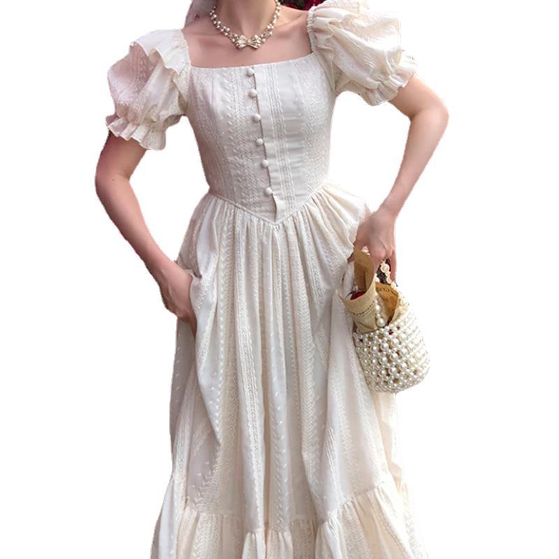 French Retro Design Sense Niche Dress Long Princess Wind