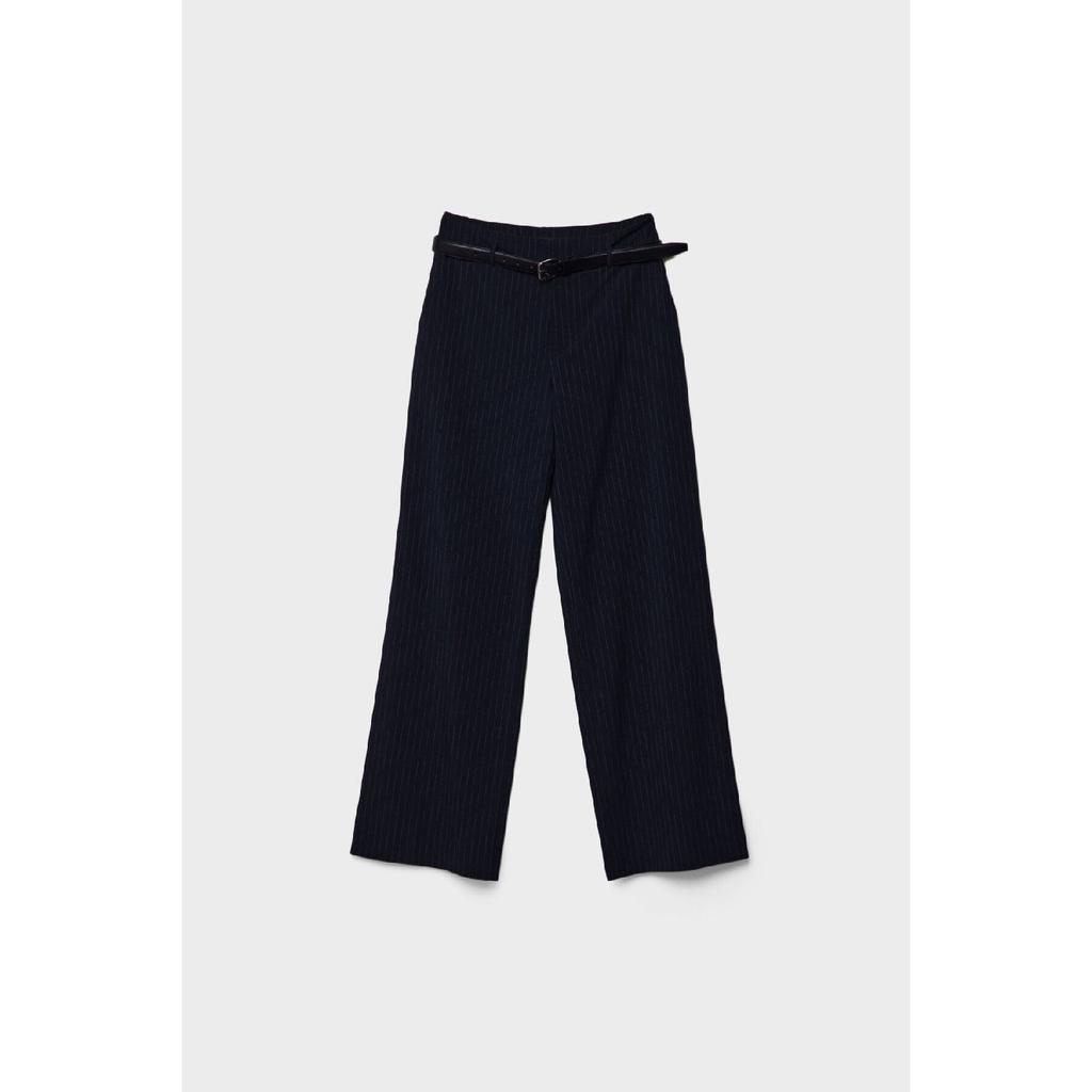 Straight Fit Fabric Pants