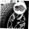 CALLARON 4pcs Bearing Rubber Cover Stainless Steel Dust Cover Bearing Cap Straight Repair Trailer Hub Cover Trailer Cap Black