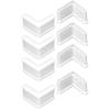 4/8/12PCS Angle Steel End Caps Corner Protector Caps Right Angle Blanking End Caps  Storage Shelves