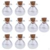 10x Empty Glass Bottles with Cork Stopper Tiny Vials Crafts