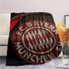 1pc FC Bayern Munich Print Flannel Blanket, High quality Comfortable for All Seasons, Home Decor, Warmth and Comfort, Perfect for Christmas Gifts48
