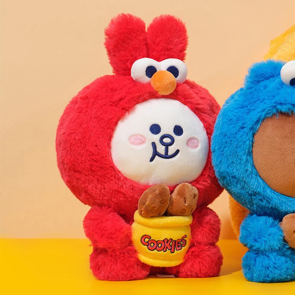 Sesame Street X LINE FRIENDS Sitting Plush Doll Collection