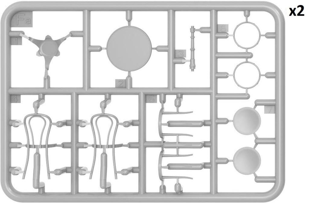 Miniart Modern Cafe and Customers Set 1 Plastic Model MA38085 1/35