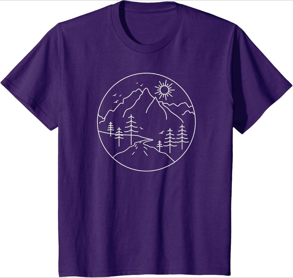 Sunrise Mountain Nature Hiking Camping Outdoors Mountains TShirt