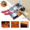 Hinge Jig Hole Drilling Guide Locator Adjustable 35mm Double Clamp Hinge Hole Opener Cabinet Hinge Hole Fixer Drilling Tools