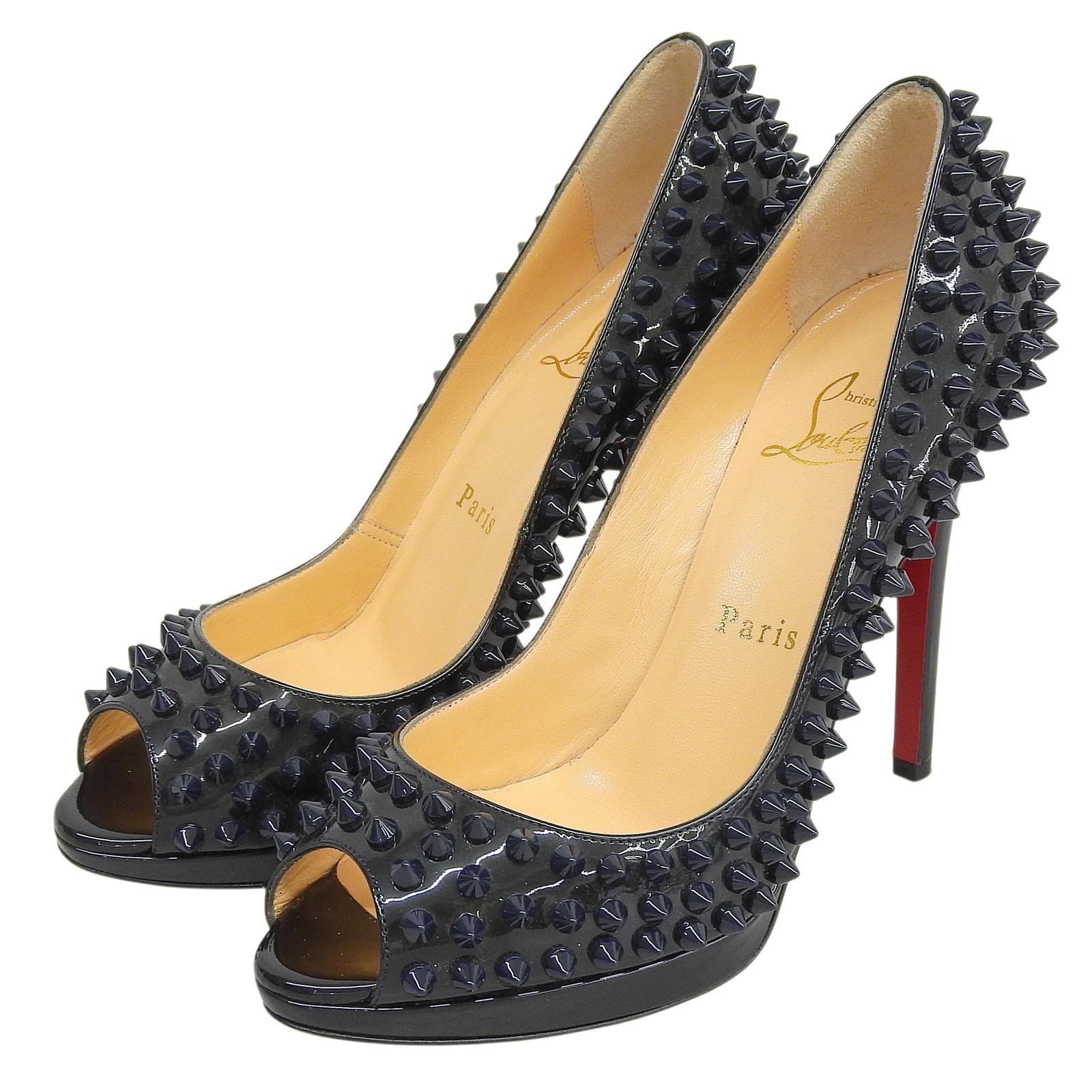 Excellent Christian Louboutin pumps green Patent leather Women 36.5 Used