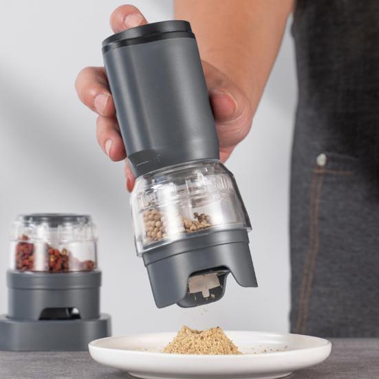 Electric Salt And Pepper Grinder Rechargeable Adjustable Spice Grinder Automatic Pepper Mill