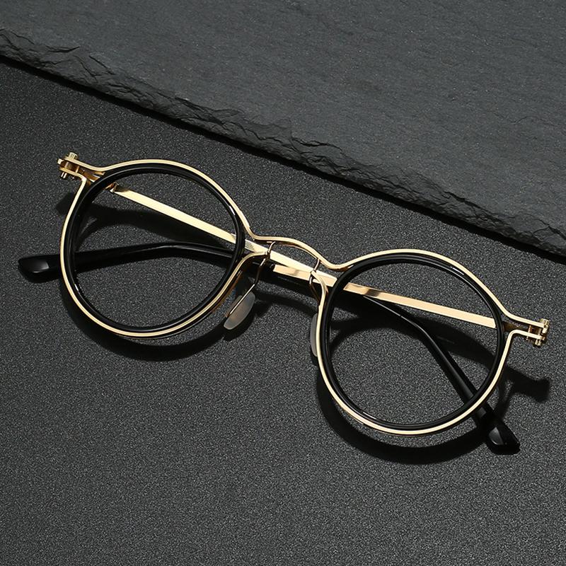 New Round Reading Glasses for Women Men Ultra-Light Metal Anti Blue Light Glasses Optical Eyeglasses   Oculos