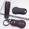 Key Fob Cover for Jeep Cherokee Durango Grand Liberty Dakota Caravan with Keychain Anti-Scratch Surface Shockproof Structure Soft Grip Texture