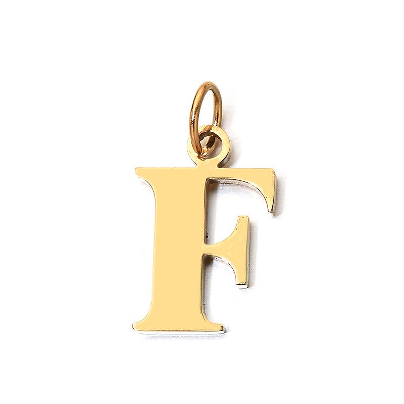 DIY 26-Letter Clavicle Chain Pendant: Personalized Stainless Steel Jewelry with a European and American Design Touch