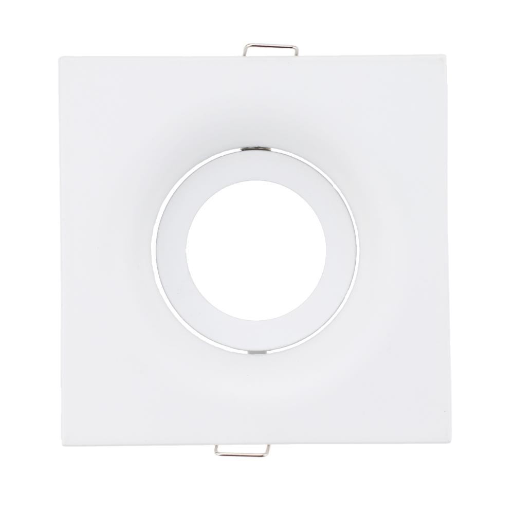 Rund GU10 Infälld Downlight Ersättningssats Svart MR16 Sockel Monterings Takspotlight Ram GU5.3 Lampa Sockelhållare