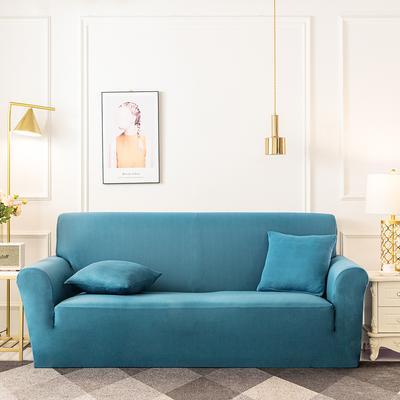 Elegant Solid Color Sofa Slipcover Non Slip Stretch Fabric Couch Cover Protector Modern Luxe Home Decor