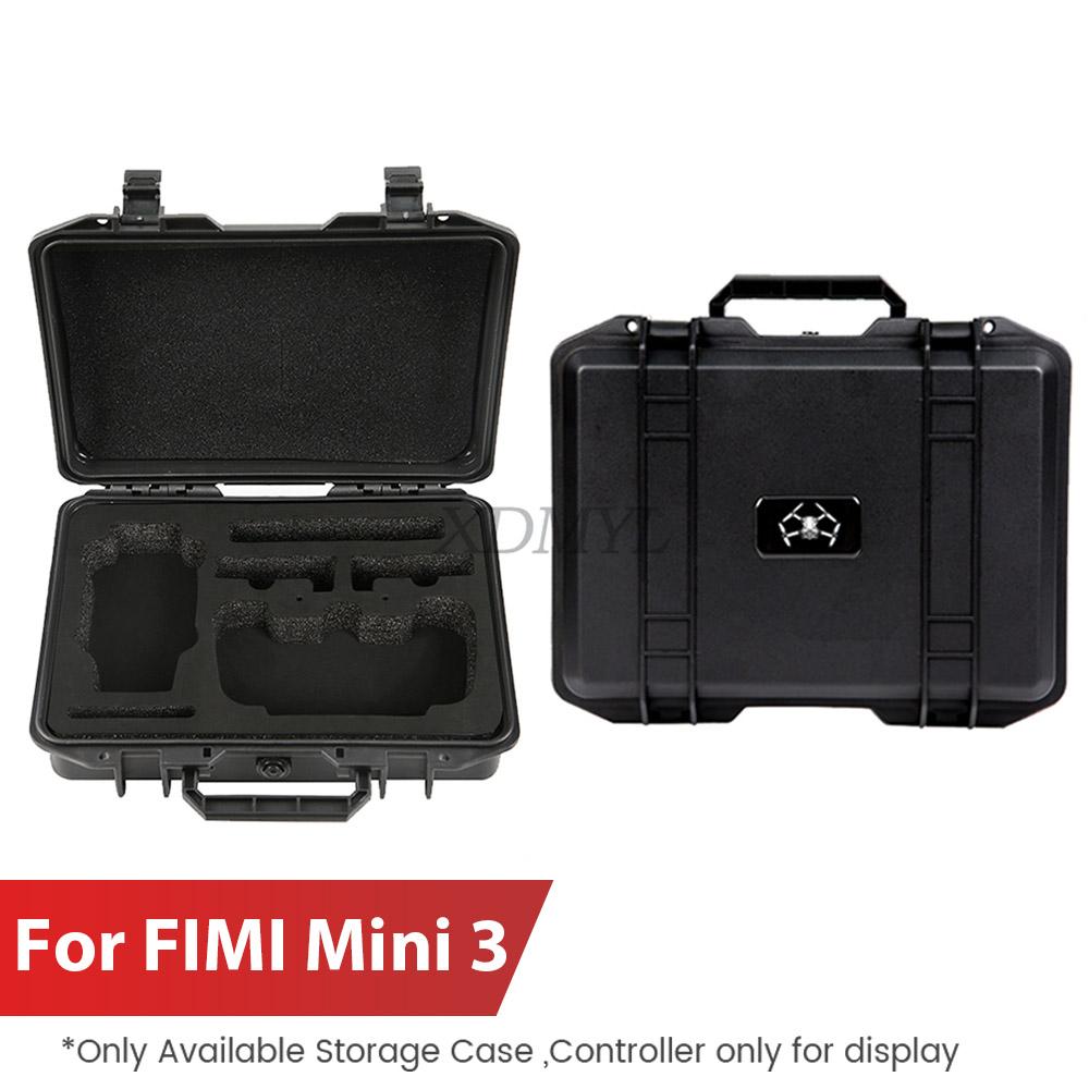 

Для FIMI Mini 3 Вибухозахищений Чохол Дорожній Портативний Чохол для Перенесення Жорстка Ударостійка Валіза для Аксесуарів для Дрона Fimi Mini 3 чорний