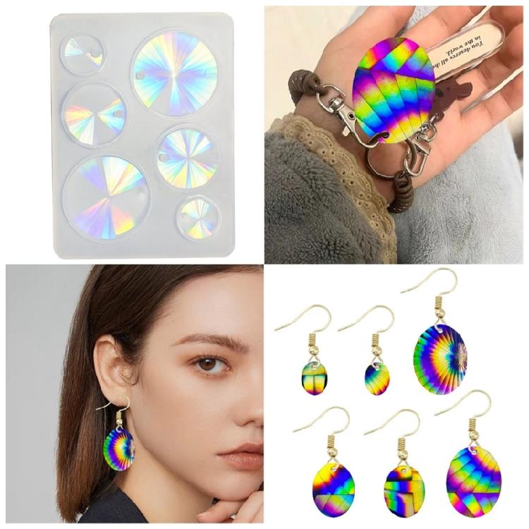 Silicone Mold for Epoxy Casting DIY Craft Rhombus Pendant Decoration Mold Tool