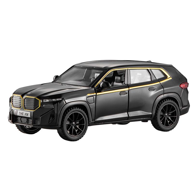 

1/32 BMW THE XM Внедорожник Модель из сплава Звук и свет Оттягивание назад Детская игрушка Коллекционные предметы Подарок на день рождения чёрный
